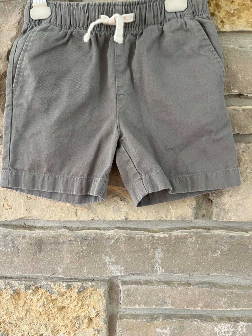 Crewcuts Gray Elastic Waist Drawstring Shorts with Pockets Boys Size 5 - Picture 5 of 12